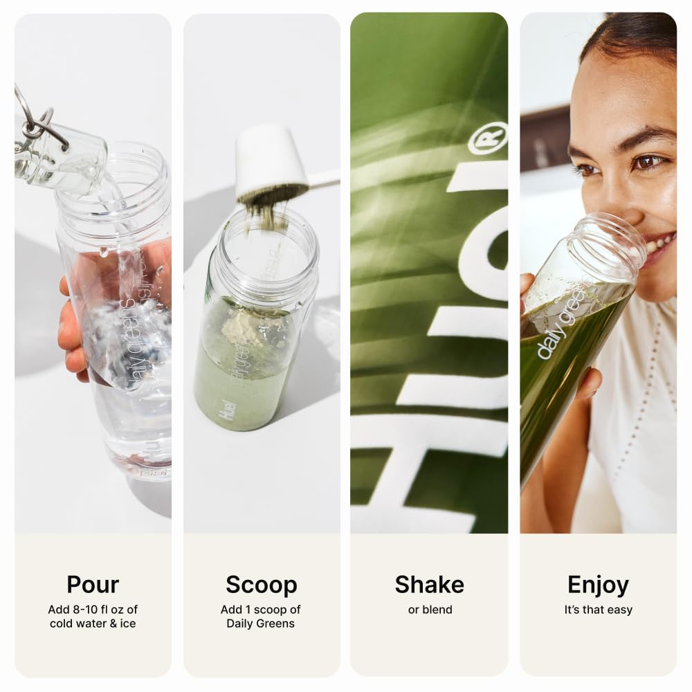 Huel Daily Greens serving pack highlighting 30 portions