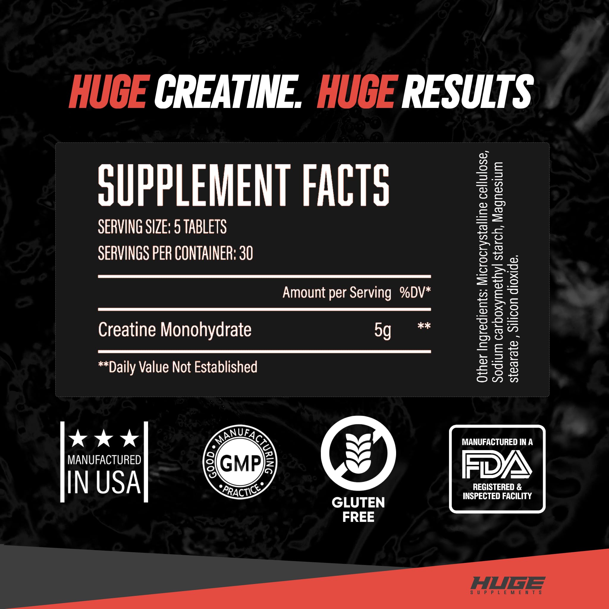 Huge Supplements Creatine Monohydrate capsules held in hand for easy daily use