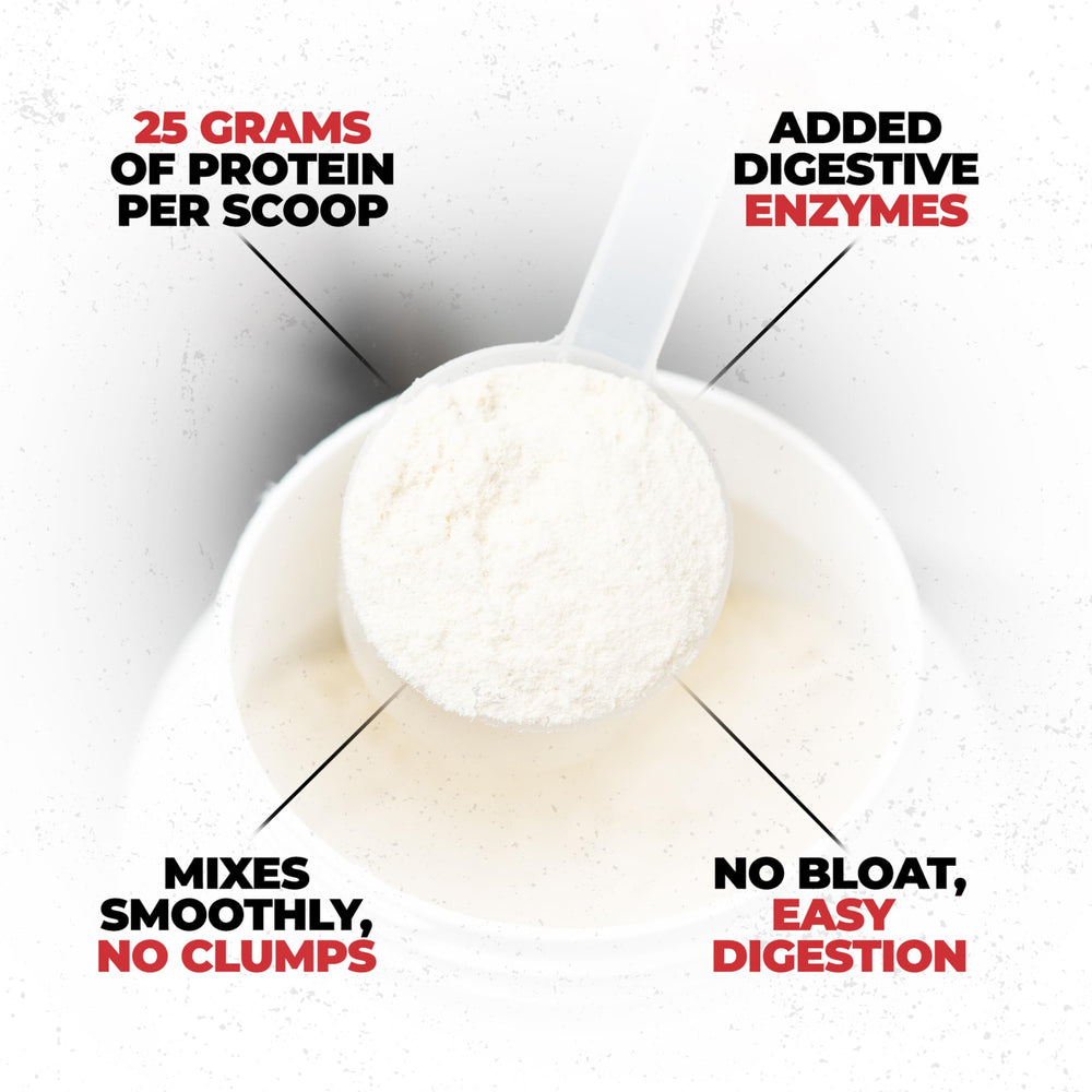 Huge Whey Protein shaker mixes easily for on-the-go nutrition.