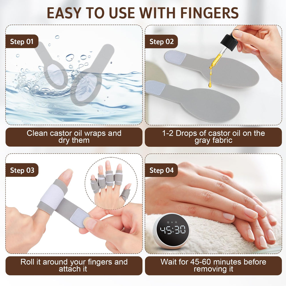 HUIJUTCHEN reusable pads replace disposable castor oil pack components.