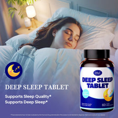 HUJ Deep Sleep Tablet features ashwagandha and L-theanine to support a calm mood.