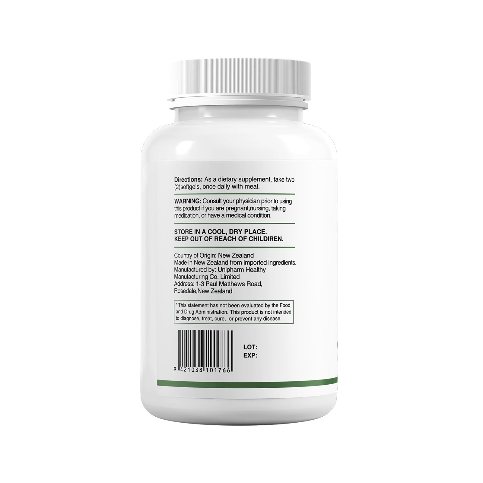 HUJ Omega-3 softgels visualizing heart brain eyes support