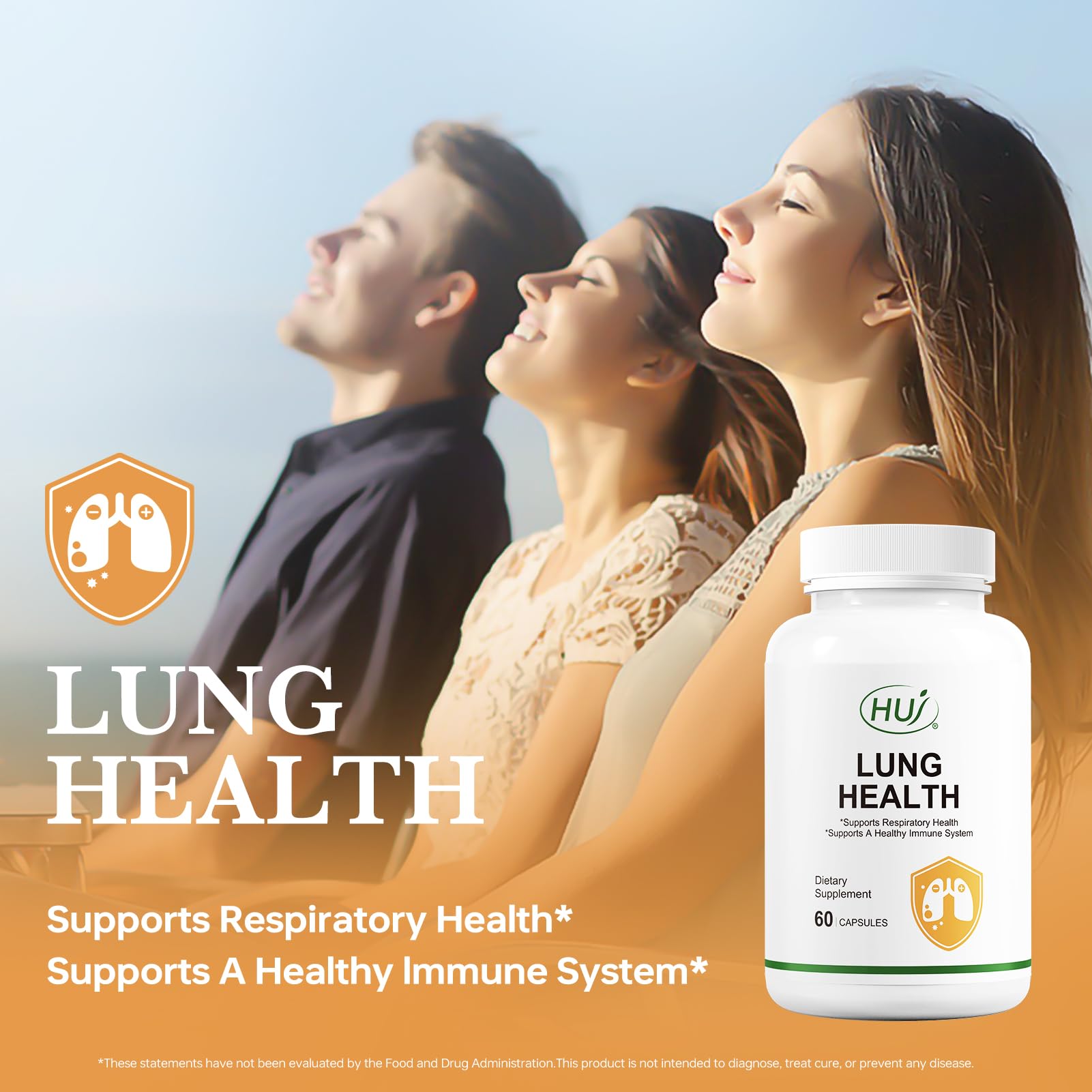 HUJ Lung Health Sophora japonica extract natural plant-based support