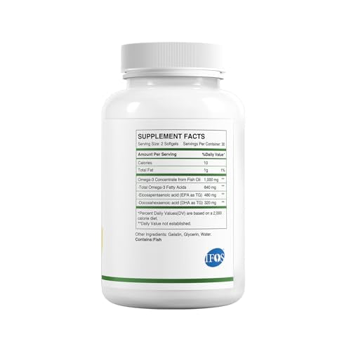 HUJ Omega-3 softgels pouring from bottle for easy intake