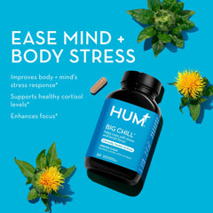 HUM Big Chill vegan capsules close-up highlighting plant-based support