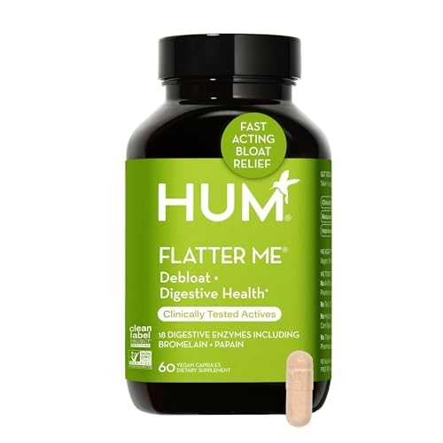 HUM Flatter Me daily digestive health visual suggests a gentle, regular routine