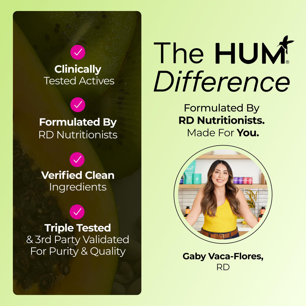 HUM Flatter Me fiber powder packaging box