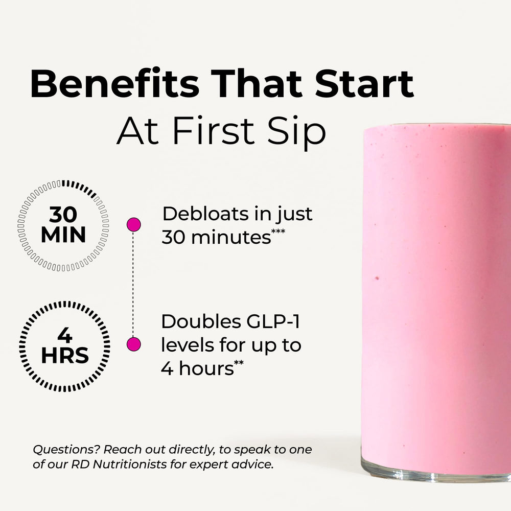HUM Flatter Me fiber powder packaging showing ingredients