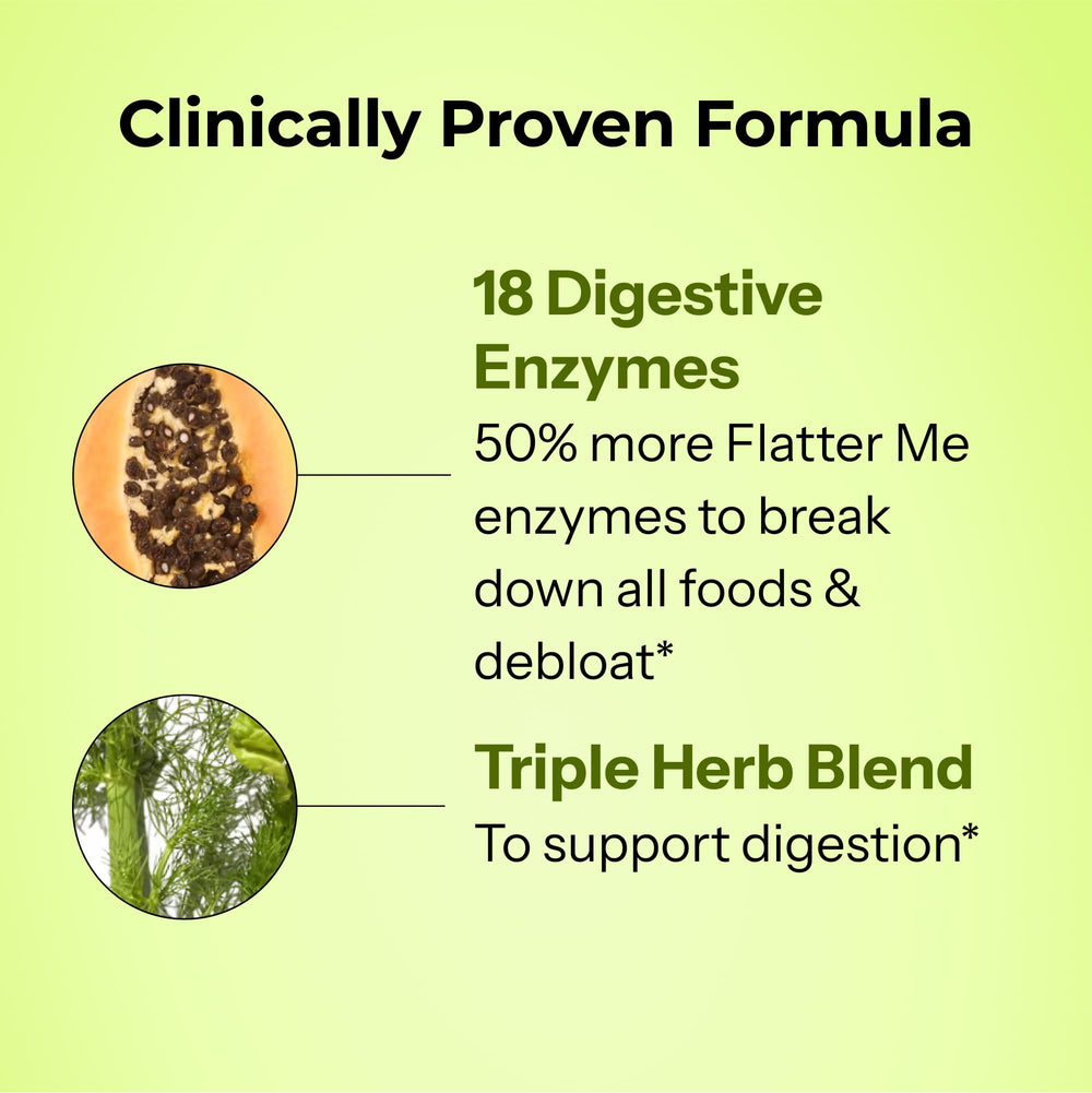 HUM Flatter Me label on bottle detailing 60 capsules for long-lasting use.