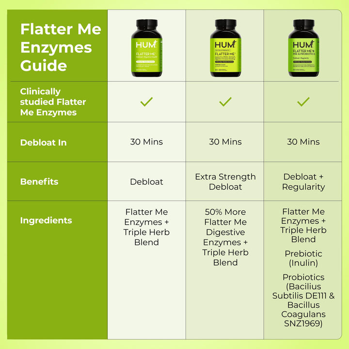HUM Flatter Me vegan badge on label signaling plant-based convenience