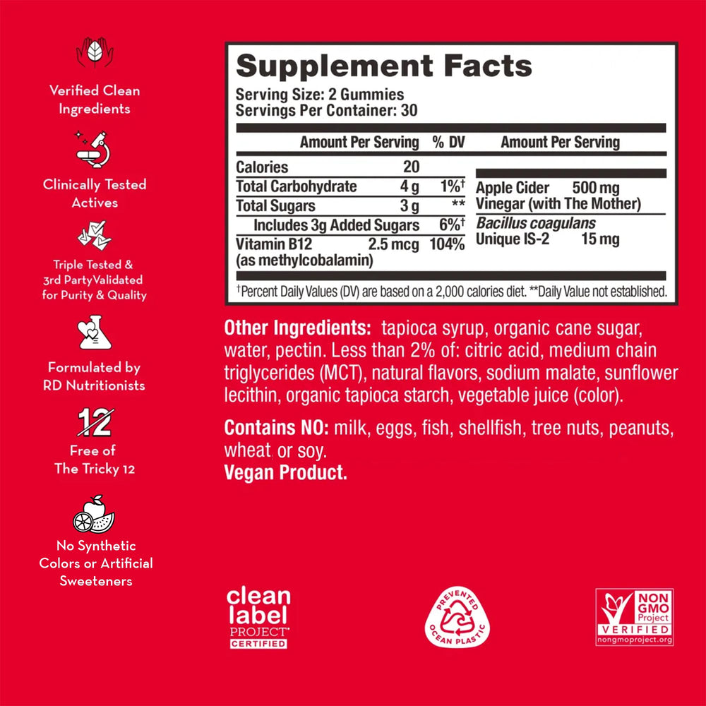 Close-up of The Mother in HUM Pro ACV Gummies highlights natural digestive support.