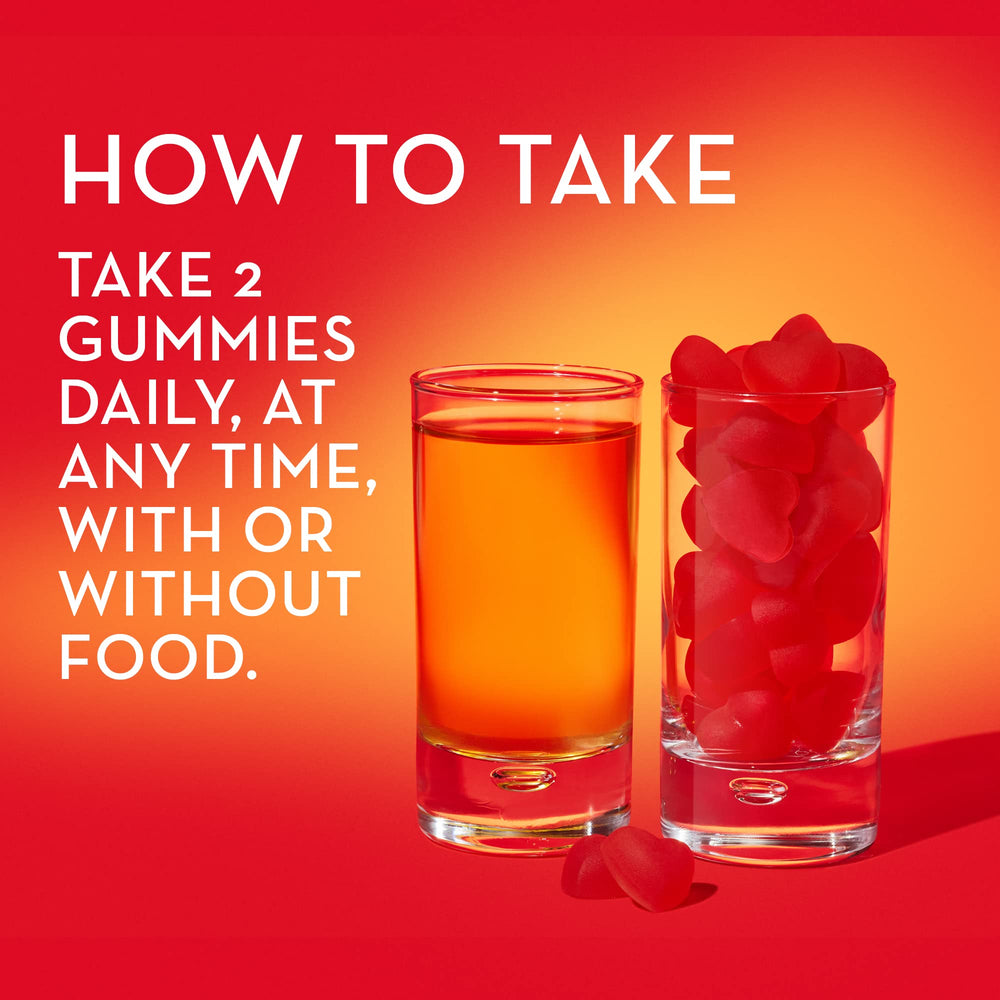 Vegan gummy formula label on HUM Pro ACV Gummies packaging.