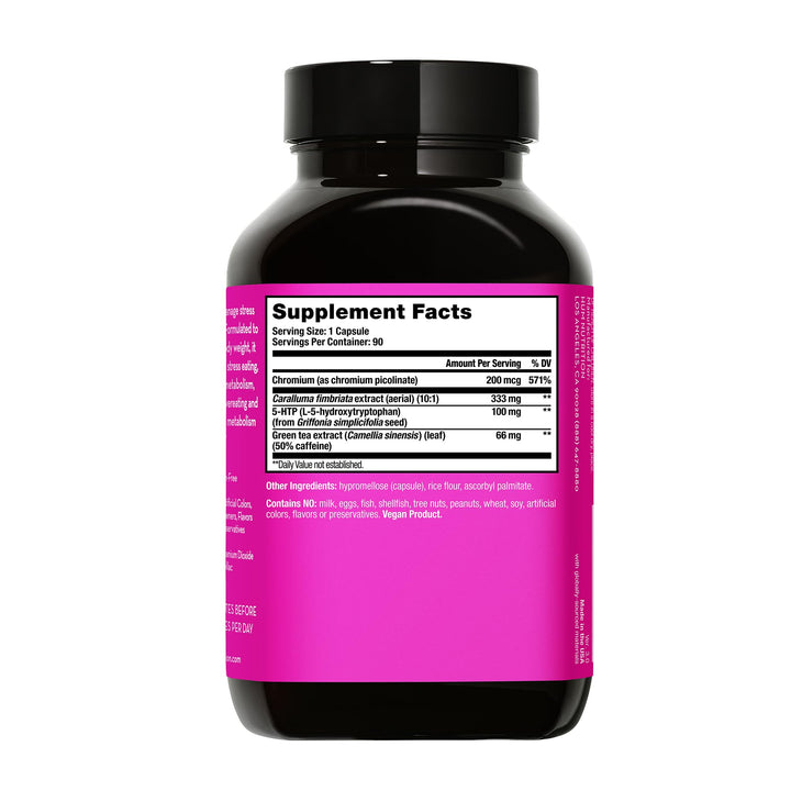 HUM Skinny Bird 5-HTP ingredient powder highlights formula components.