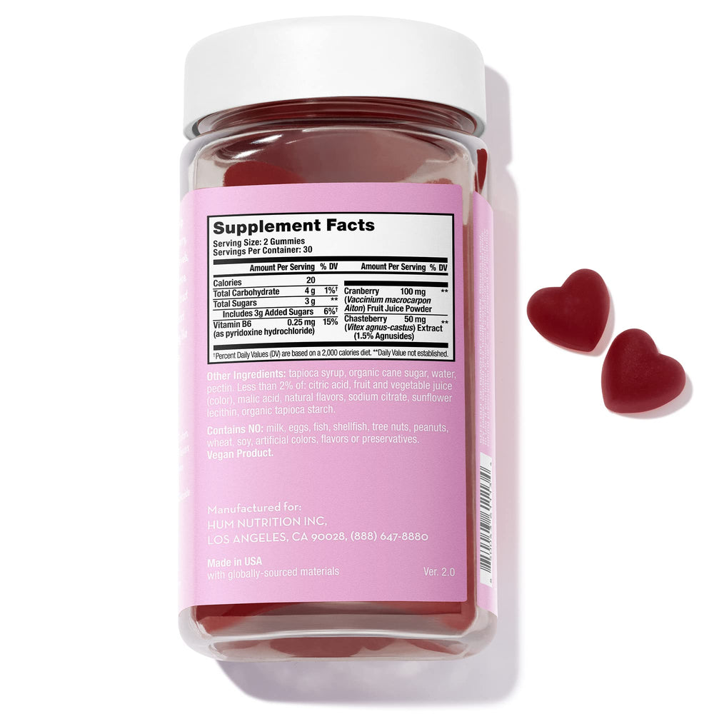 HUM SOS PMS Gummies packaging on shelf signals brand trust