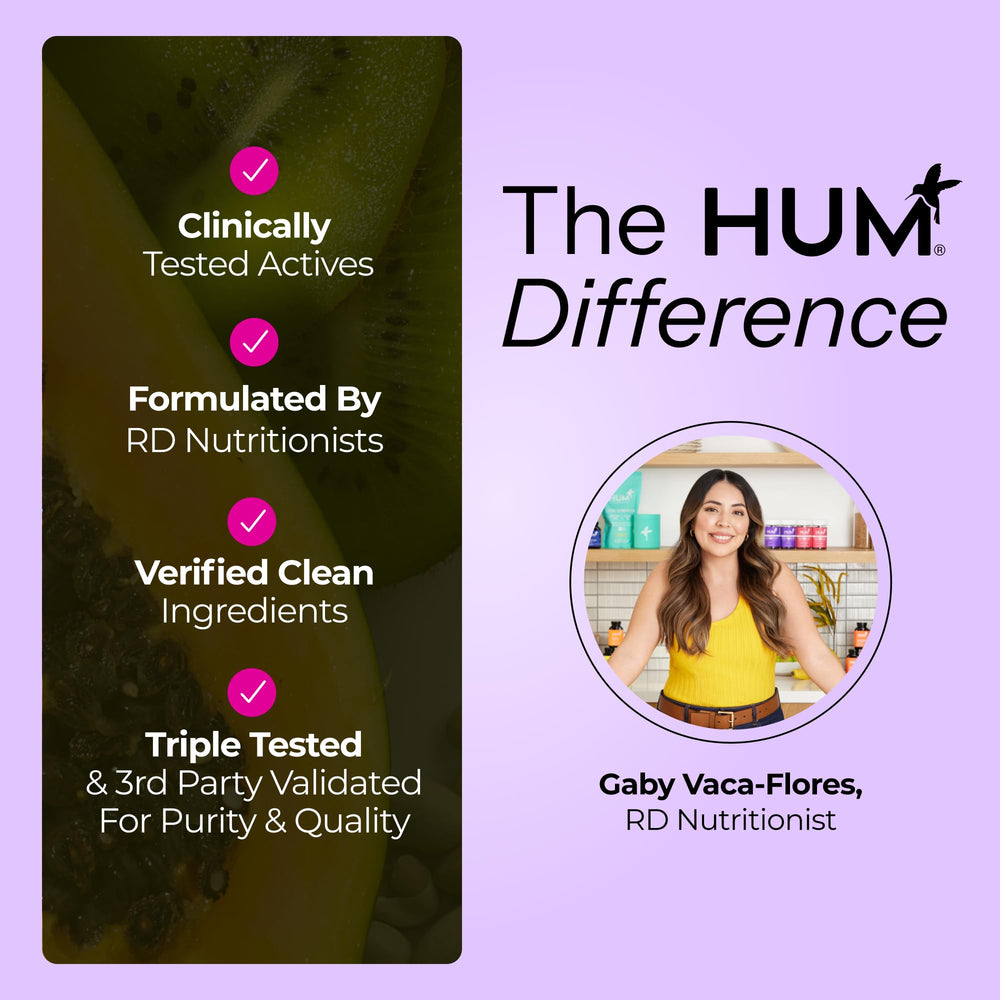 HUM Turn Back Time product display suggests simple skincare routine.