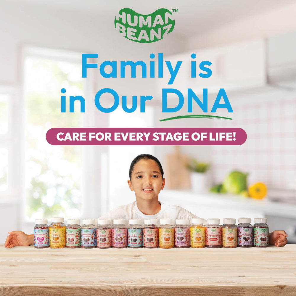 Berry Blast jelly beans snack moment with Human Beanz branding.