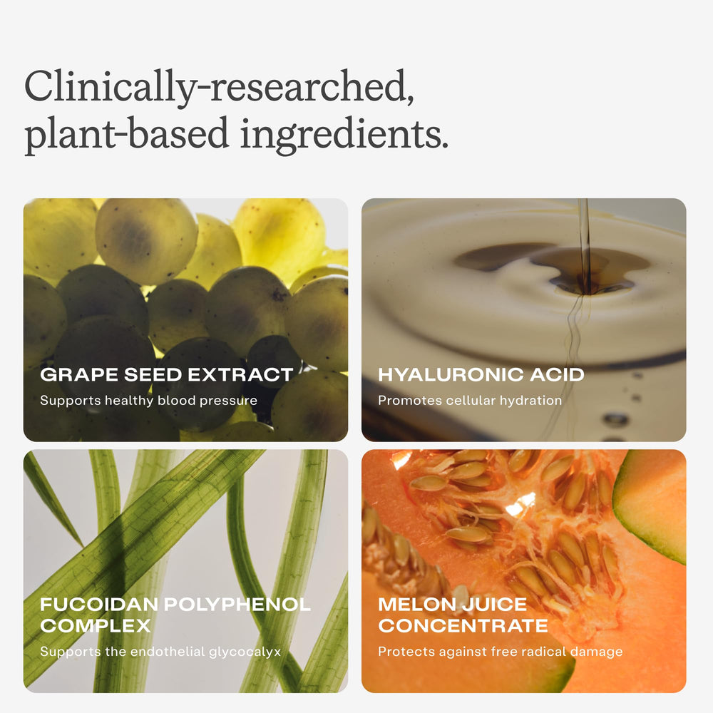 Humann Cardiovascular Health Daily grape seed extract detail shows polyphenol-rich content.