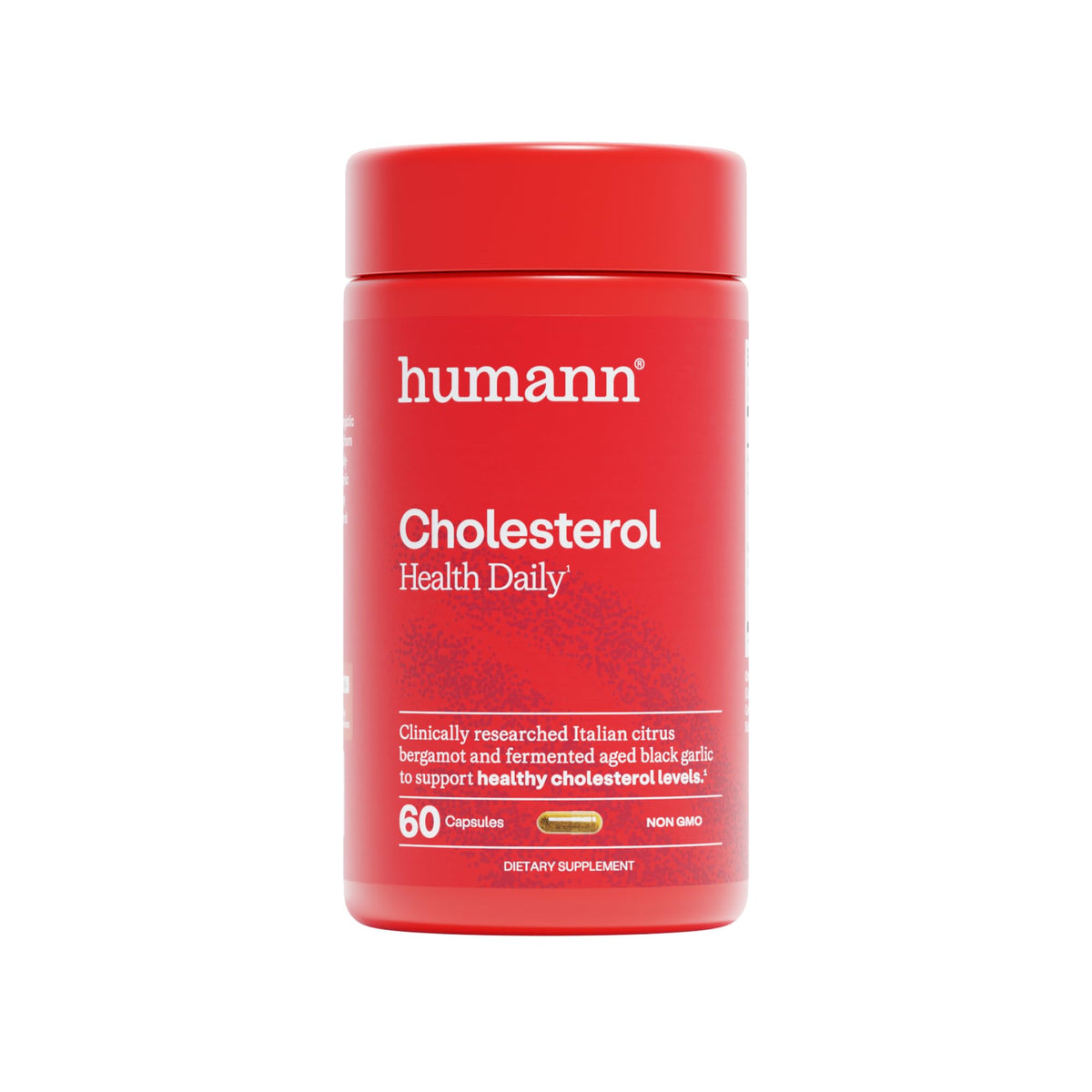 Humann Cholesterol Health Daily capsules illustrate lipid balance support