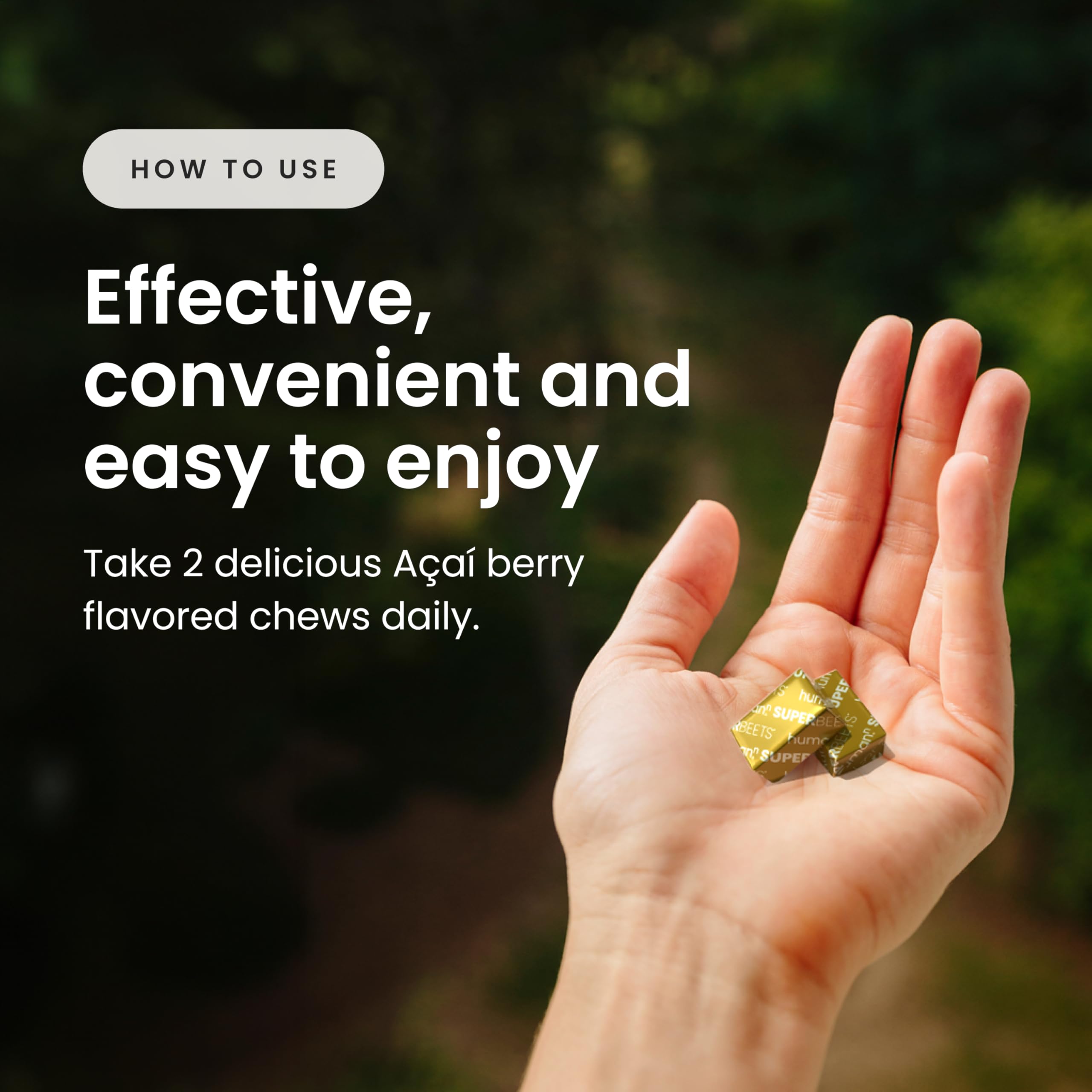 Humann humanBeets Heart Chews kitchen scene suggesting heart-healthy routine.