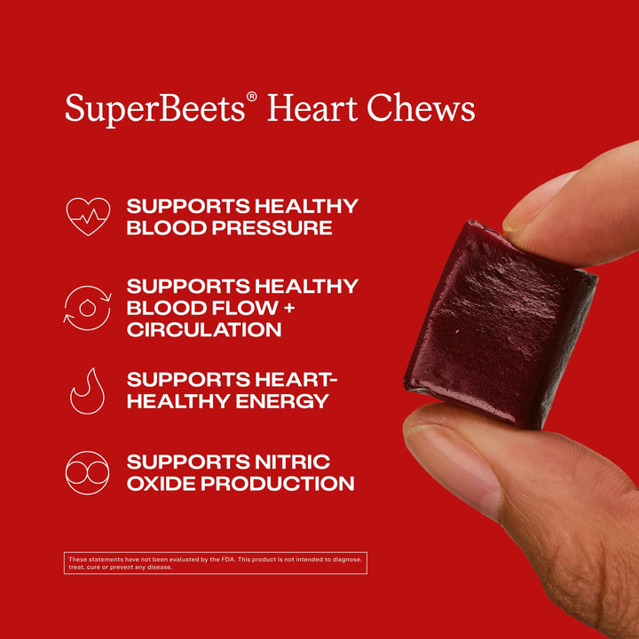 Humann SuperBeets individual chews, convenient on-the-go energy option