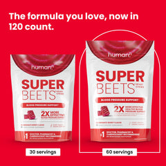 Humann SuperBeets Heart Chews individually wrapped for on the go heart health support.