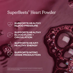 Humann SuperBeets jar label close-up shows non-GMO beet ingredients.