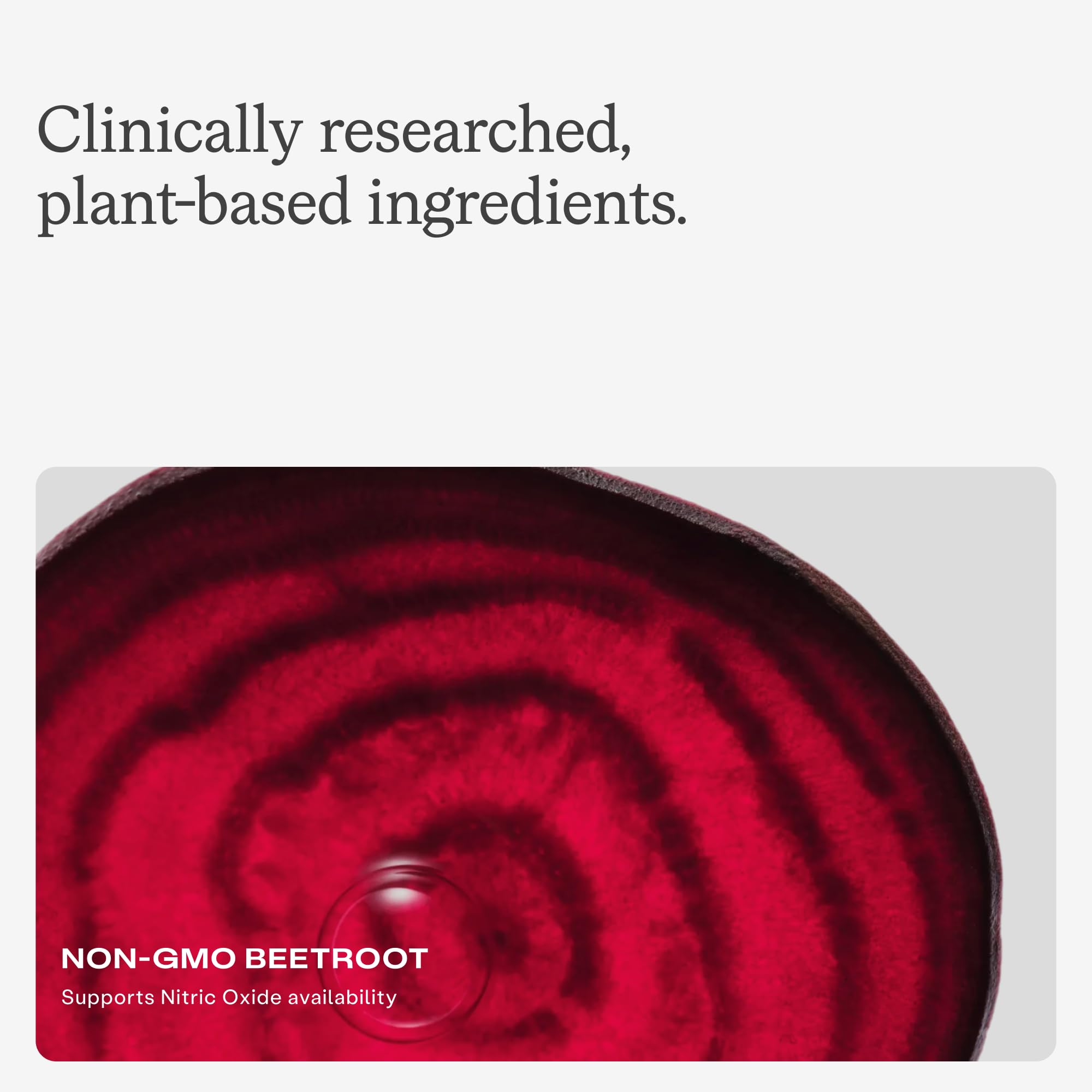 Humann SuperBeets packaging visual highlights ingredients and serving size.