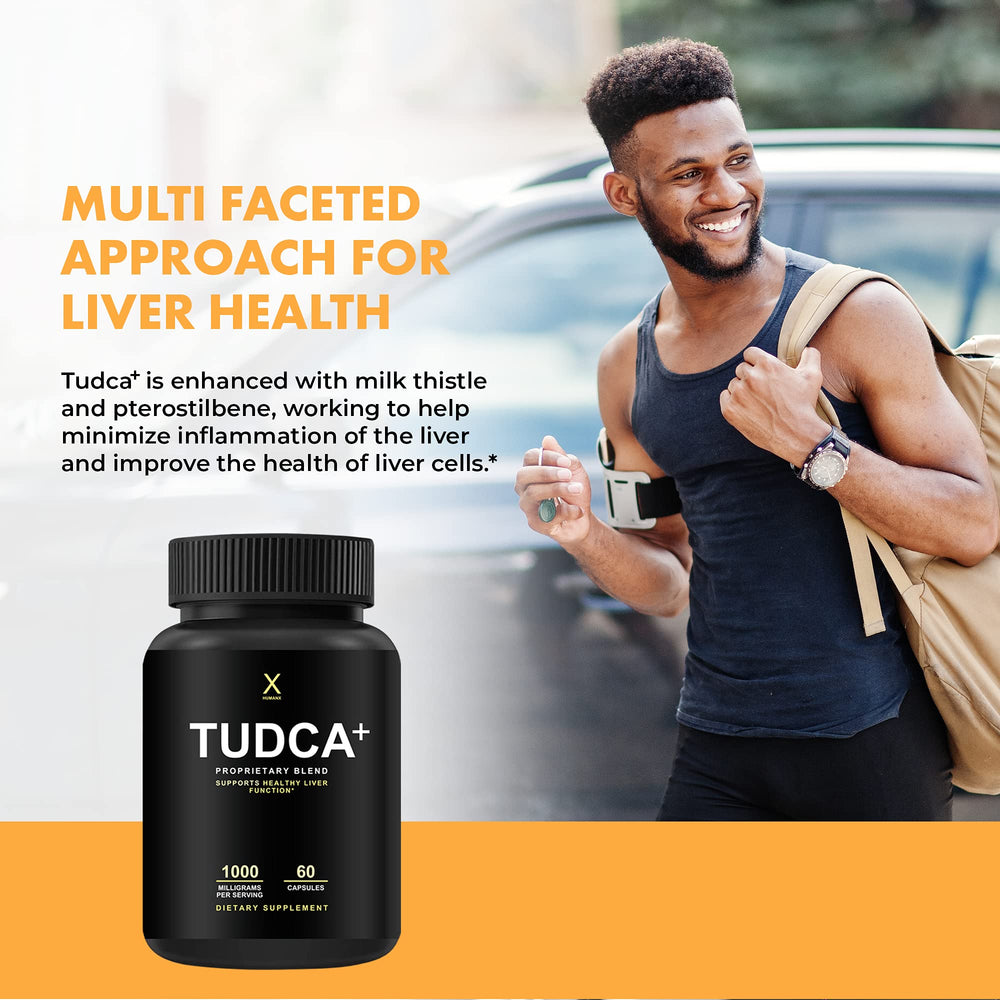HumanX Tudca+ easy-to-swallow capsules in a daily dosage scenario