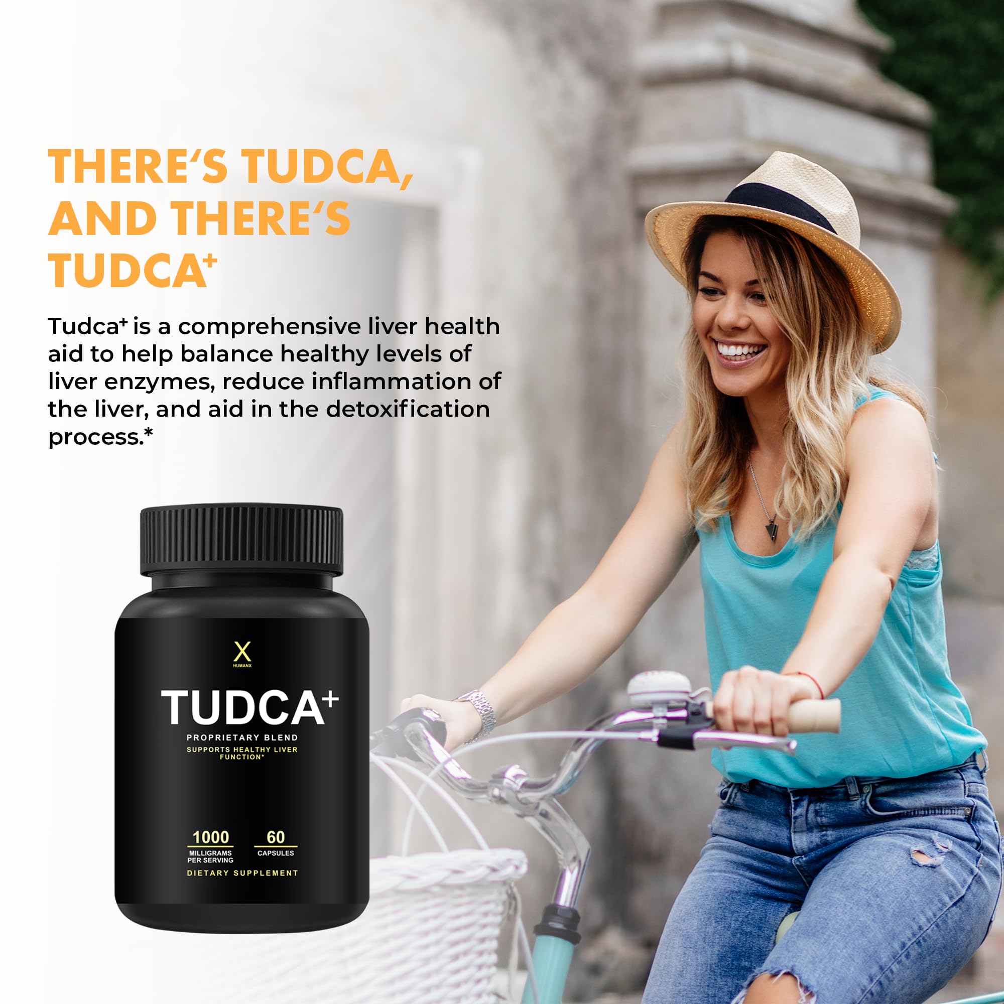HumanX Tudca+ USA-made facility seal indicating quality manufacturing
