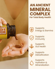 HUmineral clean-label ingredients panel highlighting vegan and non-GMO status.