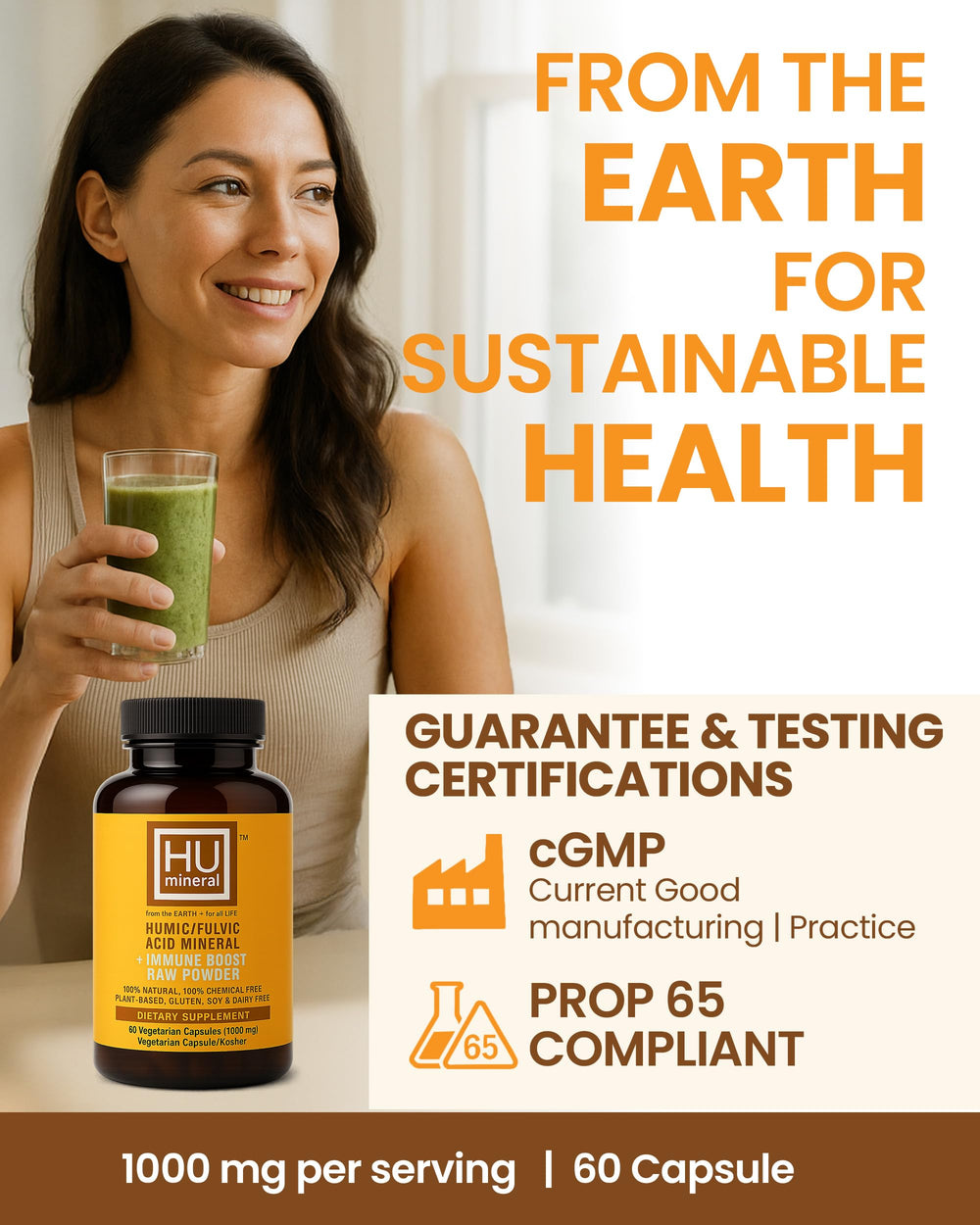 HUmineral content emphasizes minerals and electrolytes for nutrient uptake.