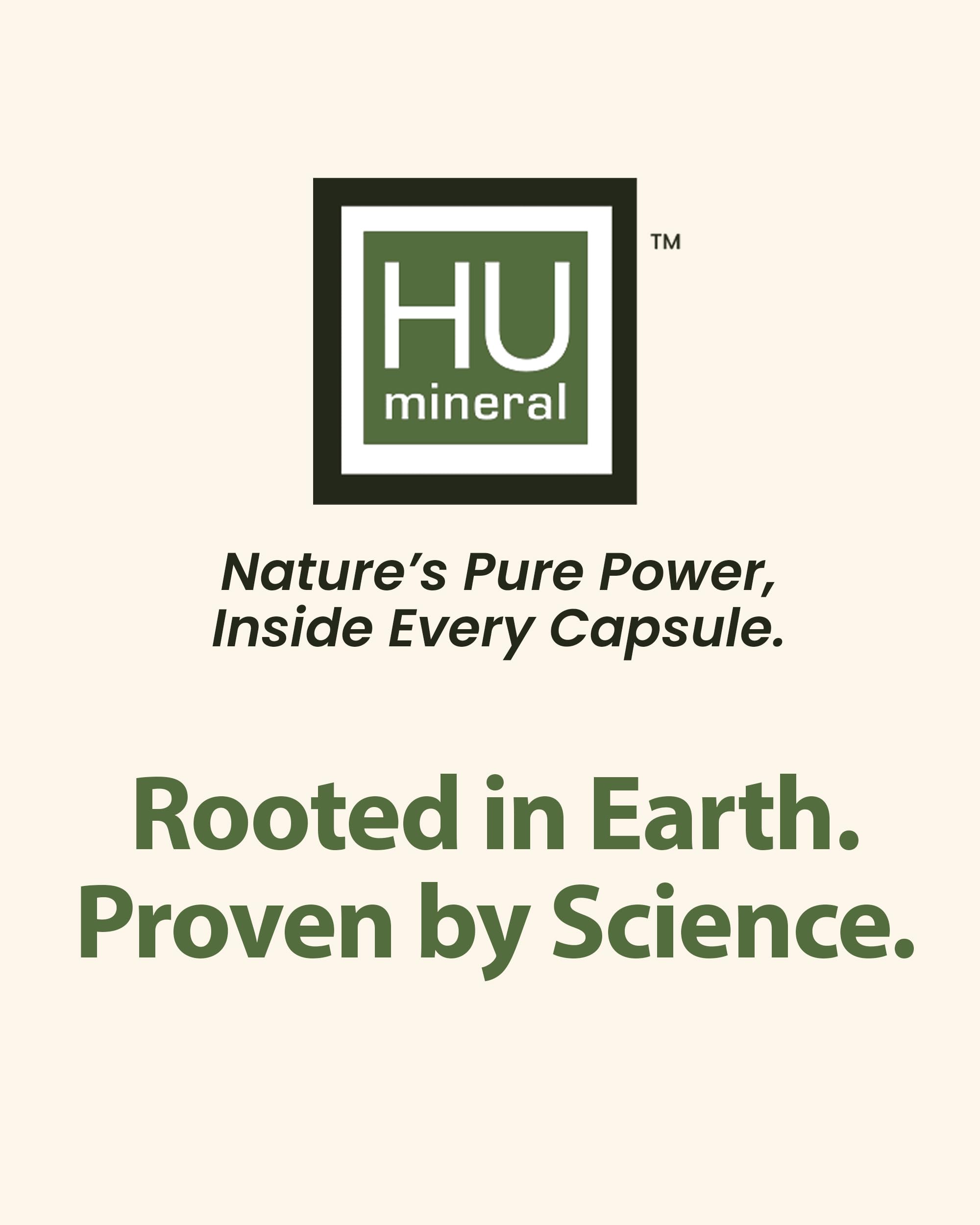 HUmineral Humineral 47-day supply graphic indicating long-term daily wellness