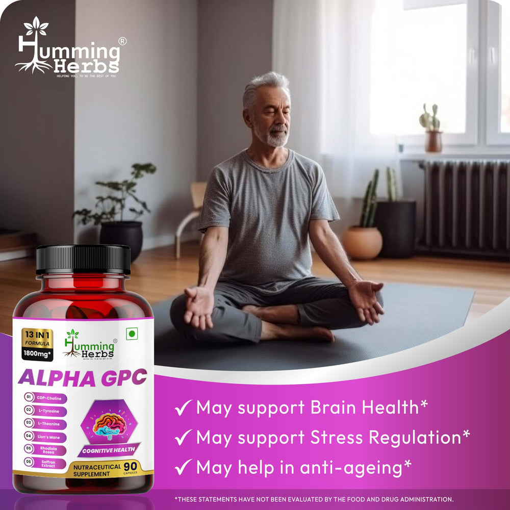 Humming Herbs Bacopa Monnieri extract bottle with standardized 60% bacosides.