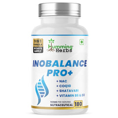Humming Herbs Inobalance Pro+ bottle front for daily wellness routine