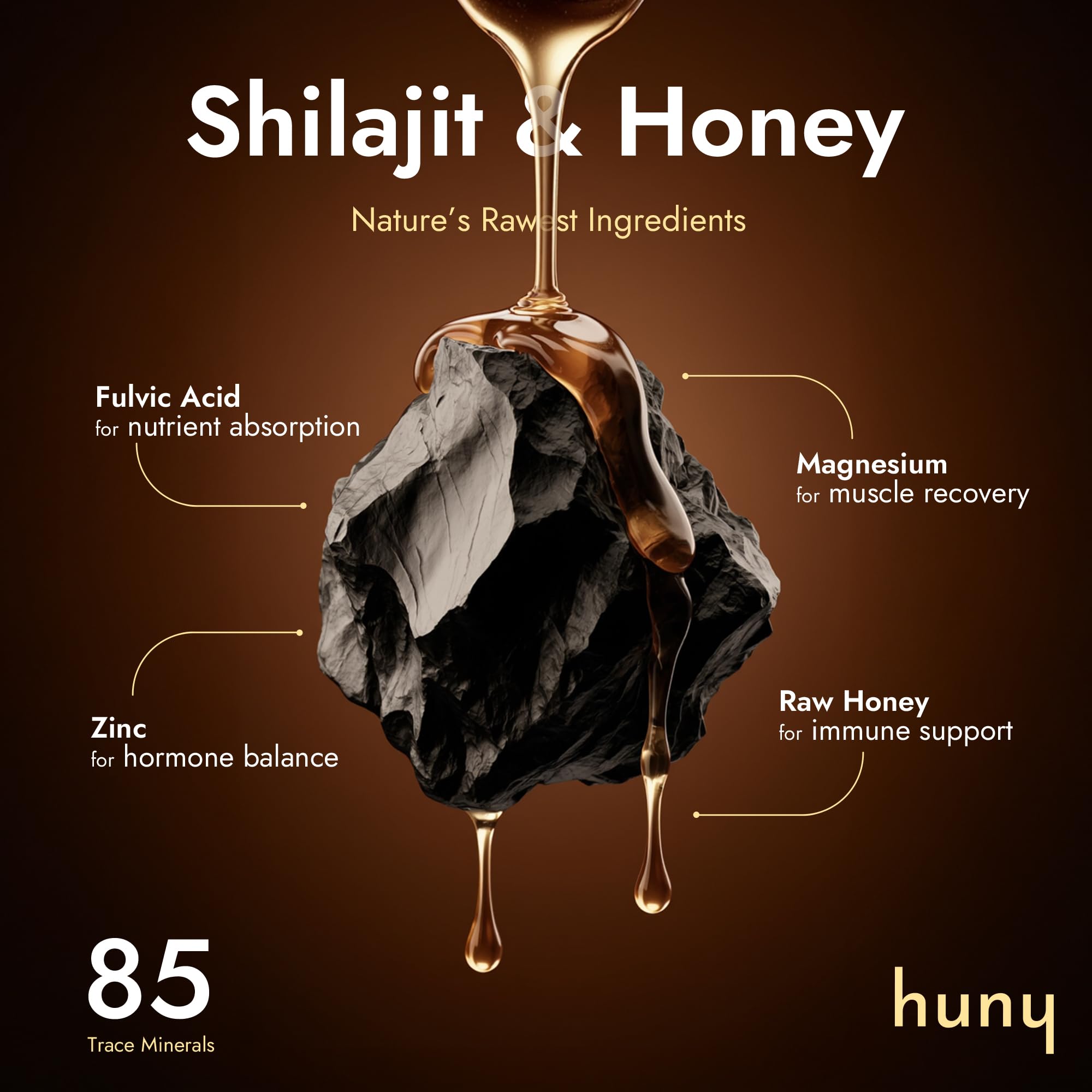 HUNY Bee Energized honey stick added to tea for sweetness.