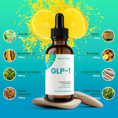 Huritan's Vride GLP-1 Drops lemon splash with refreshing citrus flavor.