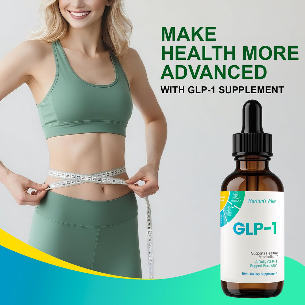 Huritan's Vride GLP-1 Drops sublingual use for quick absorption.