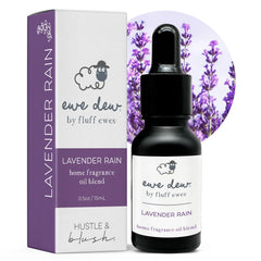 Hustle & Blush Lavender Rain bottle pour adds quick fragrance boost.