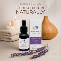 Hustle & Blush Lavender Rain diffuser scent creates calm rooms.