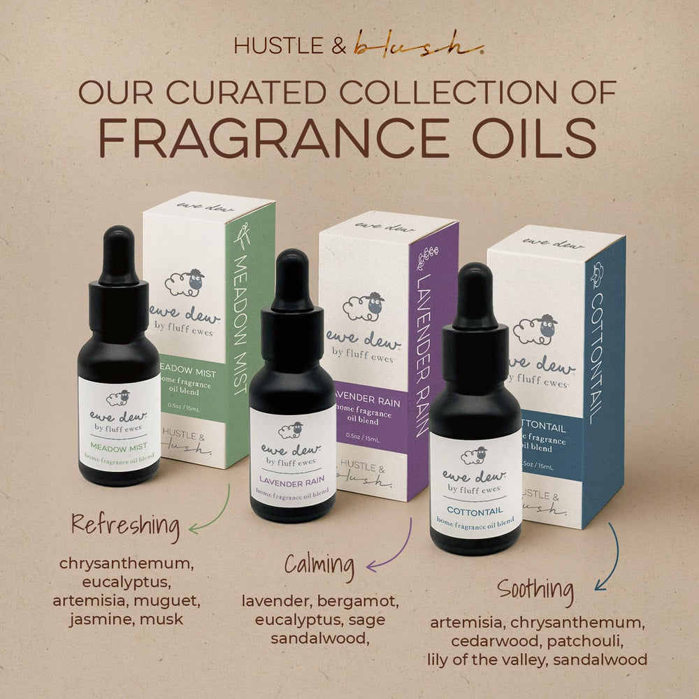 Hustle & Blush Lavender Rain room scent for fresh spaces.