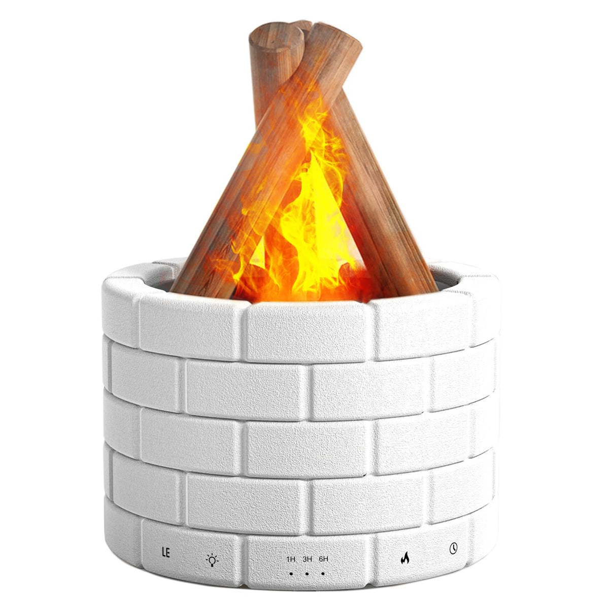 HUTIP Bonfire diffuser with campfire flame for cozy living room ambiance