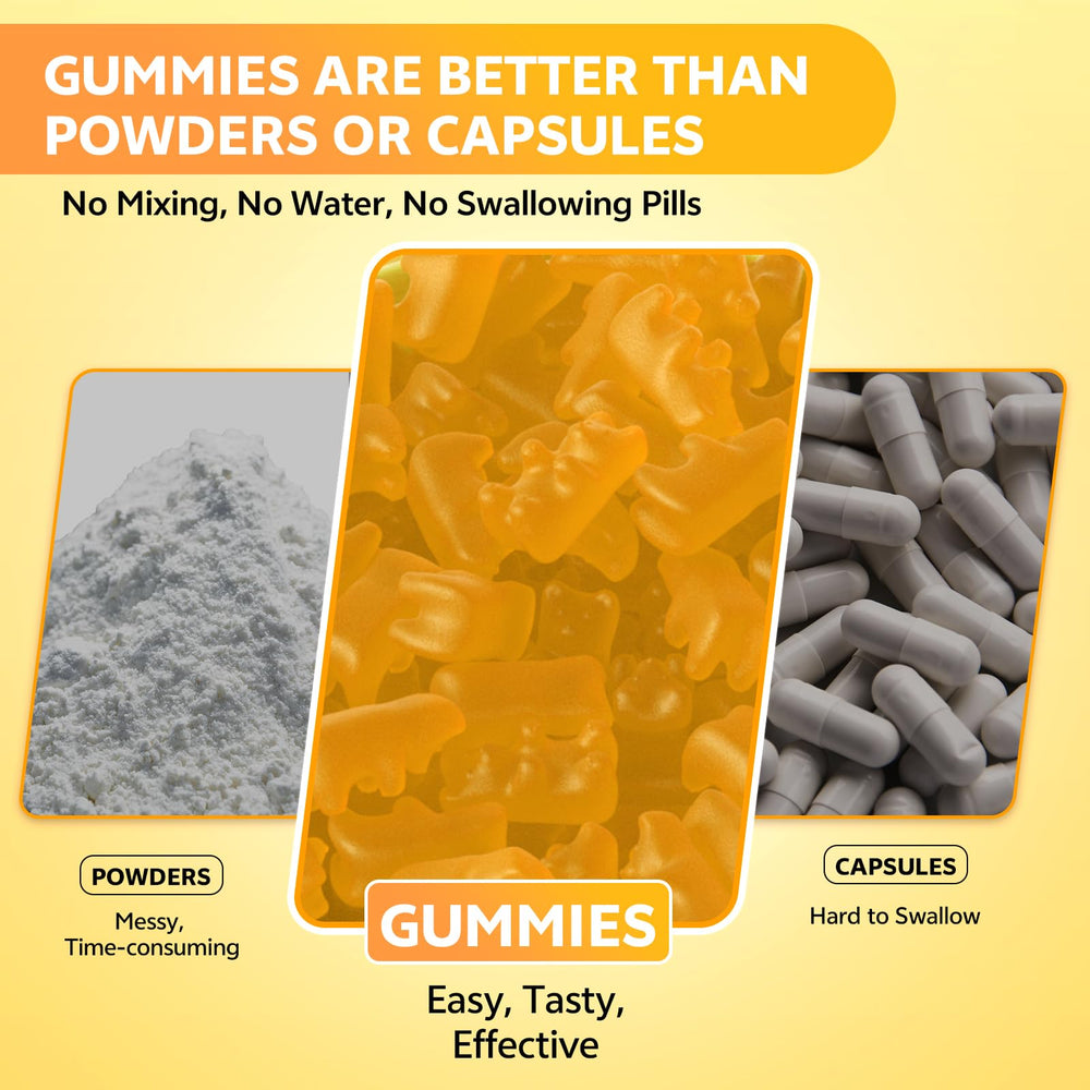 HUUAYAO saffron gummies packaging highlight value and convenience
