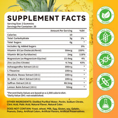 HUUAYAO saffron gummies pineapple flavor for tasty daily energy and focus