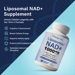 HVibeVigor Zest NAD+ capsules close-up shows vegetarian capsules.