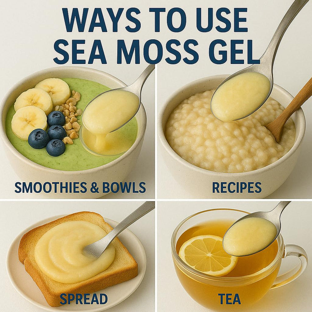 HX HEALISTIX Banana Sea Moss Gel tub packaging, keeps freshness sealed.