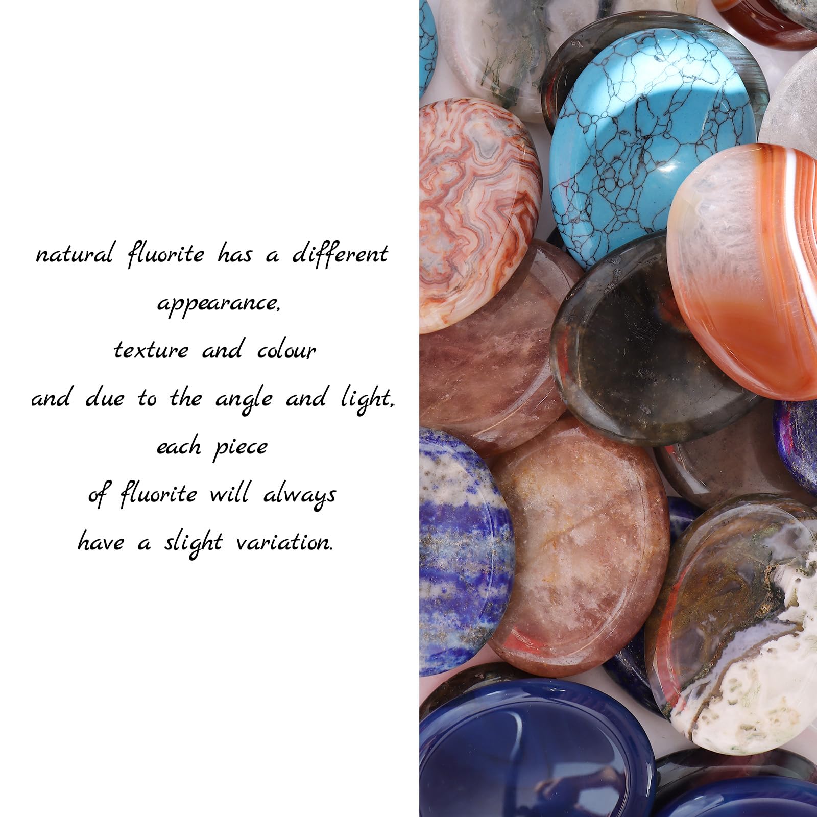 Hxswkk crystal worry stone supports daily calm rituals in blue