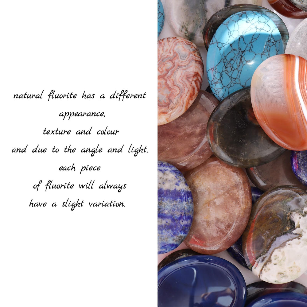 Hxswkk crystal worry stone supports daily calm rituals in blue