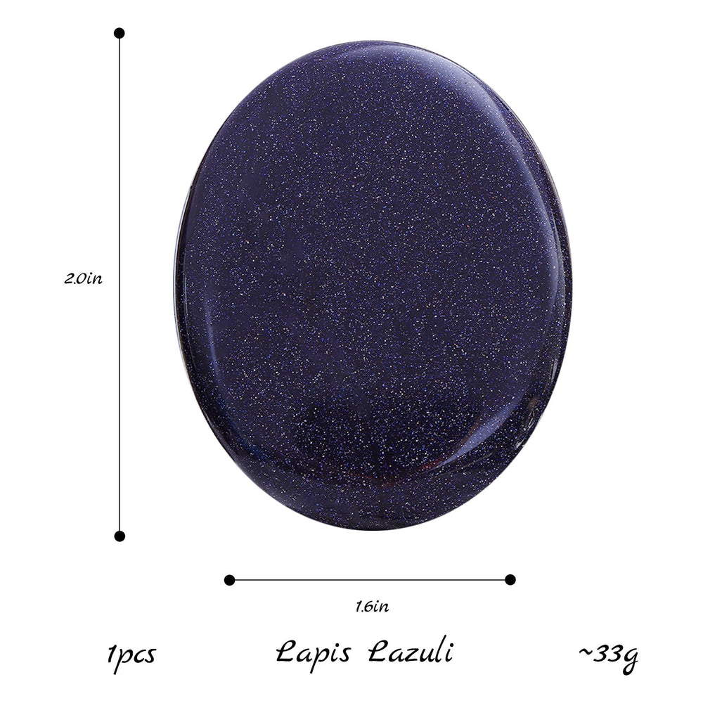 Hxswkk handcarved palm stone in blue sandstones shows natural grain