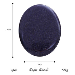 Hxswkk handcarved palm stone in blue sandstones shows natural grain