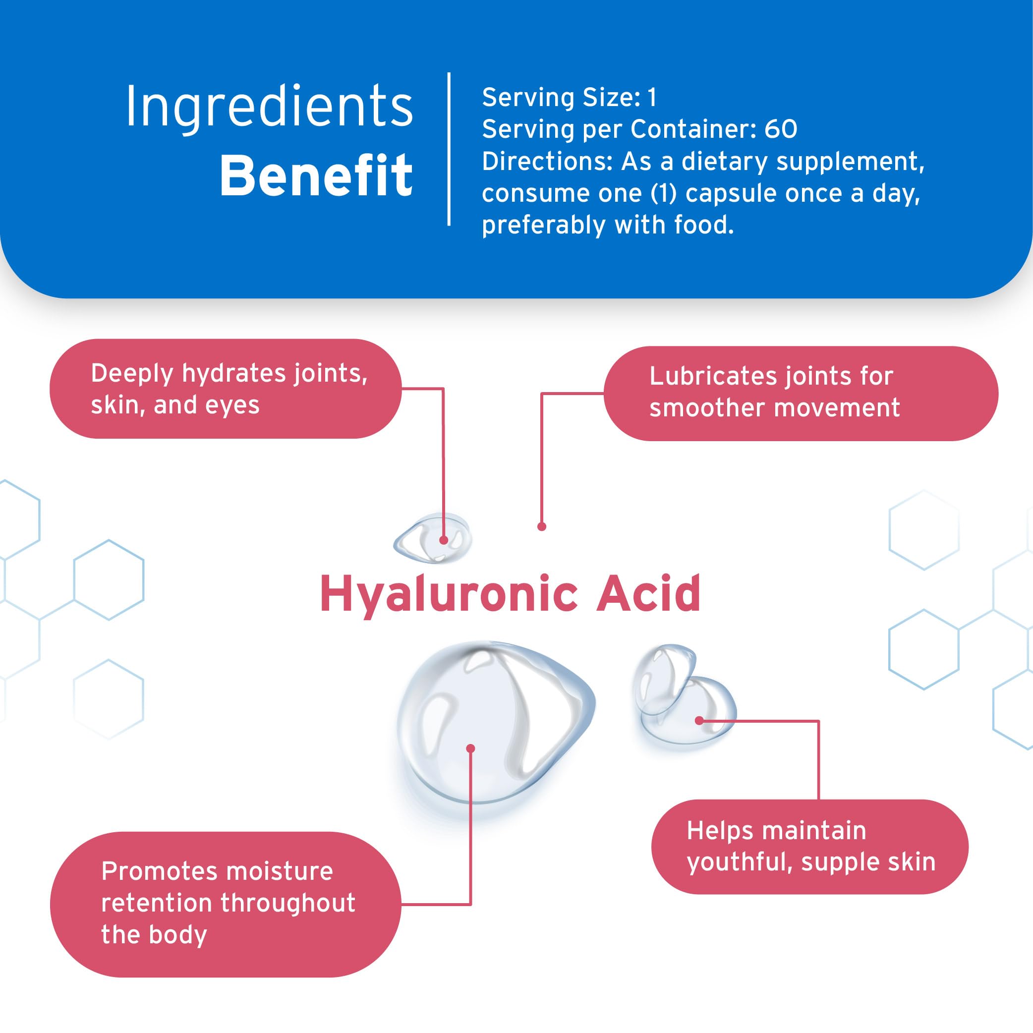 Hyalogic On-the-go chewable supplement, taste-friendly and easy to savor
